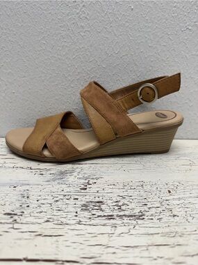 Dr. Scholl's Size 9M Women’s Beige Soft Insole Comfort Strap Sandals